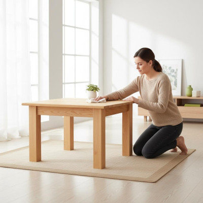 Mesa de centro de madera Tablero de mesa de madera maciza Mesa auxiliar Mesa Nueva Mesas de centro