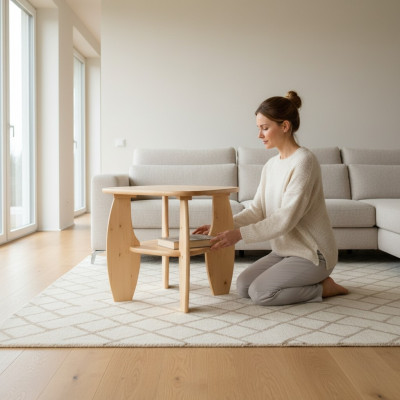 Mesa de centro sofá mesa de salón mesa mesas mesa auxiliar mesa de madera hecha a mano