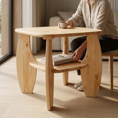 Mesa de centro mesa de madera mesa auxiliar de madera mesa nueva mesas superficie de la mesa