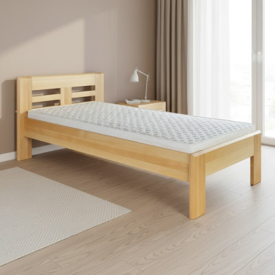 Cama de madera cama de madera real camas dormitorio hotel 100x200 estilo muebles macizos