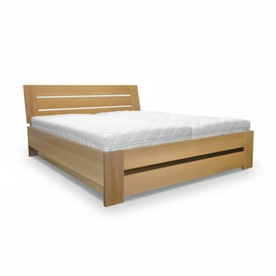 Cama de madera Madera real Cama Camas Dormitorio Hotel Estilo de casa de campo Muebles macizos
