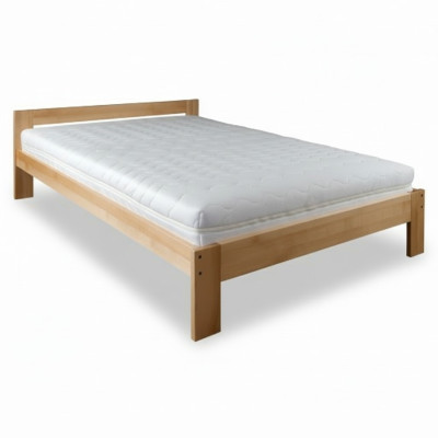Dormitorio Cama de madera Madera real Cama Camas Hotel 180x200cm Estilo Muebles macizos