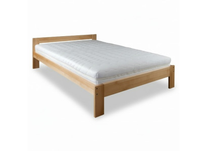 Dormitorio Cama de madera Madera real Cama Camas Hotel 180x200cm Estilo Muebles macizos