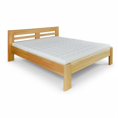 Cama Cama de madera Madera real Camas Hotel 180x200 Estilo Muebles macizos Dormitorio