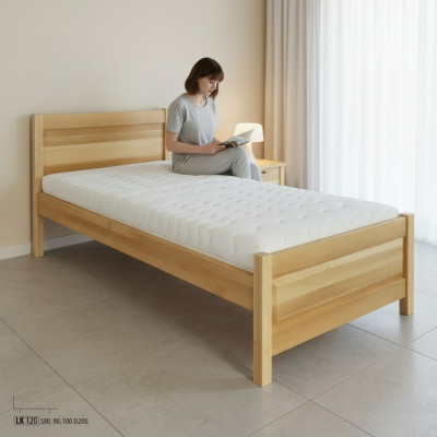 Cama de madera cama real camas 100x200 estilo madera maciza dormitorio hotel