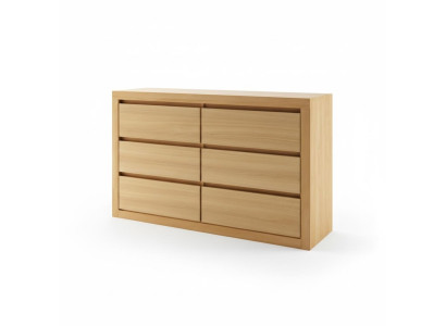Mueble de madera con cajones, cómoda de madera maciza hecha a mano para dormitorio, nueva.