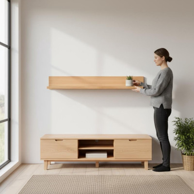 Estantería de madera Estantería de libros estantería hecha a mano para el hogar y la oficina Sistema de estanterías