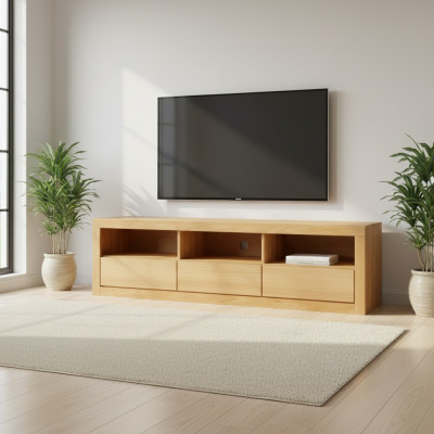 Sideboard TV Lowboard RTV Schrank Sala de estar Hecho a mano Armario de madera maciza Madera