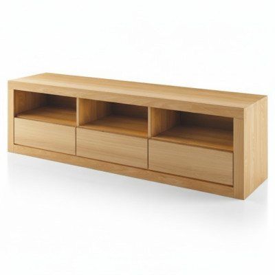 Sideboard TV Lowboard RTV Schrank Sala de estar Hecho a mano Armario de madera maciza Madera