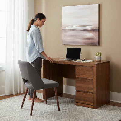 Escritorio mesa de madera mesa de computadora mesa de oficina mesa muebles de oficina mesas madera maciza