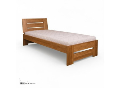 Camas de madera, cama de madera doble de 100x200 cm nueva, cama de madera auténtica nueva.