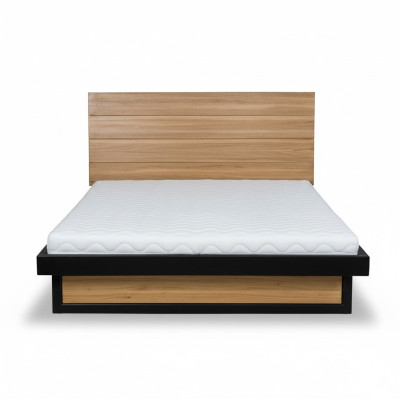 Diseño de cama de madera xxl 180x200cm Cama Cama doble Madera maciza Dormitorio Hotel Camas