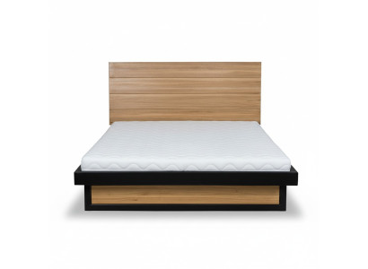 Diseño de cama de madera xxl 180x200cm Cama Cama doble Madera maciza Dormitorio Hotel Camas
