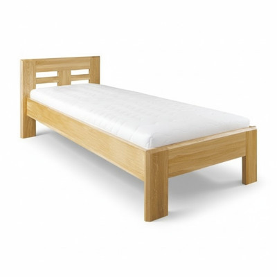 Camas de madera real Cama de madera Cama doble 100x200 cm Nueva Cama de madera Cama tapizada