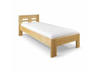 Camas de madera real Cama de madera Cama doble 100x200 cm Nueva Cama de madera Cama tapizada