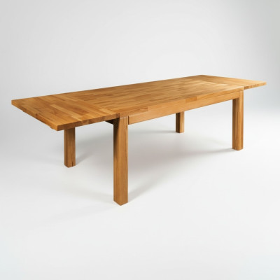 Mesa extensible de comedor mesa de madera hecha a mano de madera maciza Nueva 180x200cm