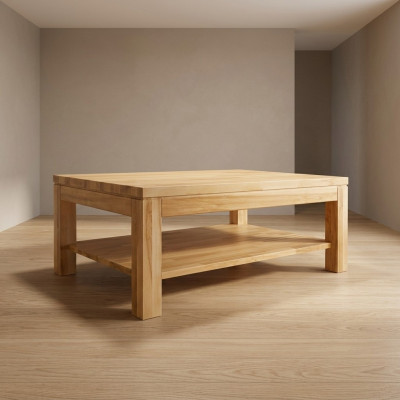 Mesa de madera Mesa de centro de madera Muebles de sala masivos de madera 120x80cm mesas macizas