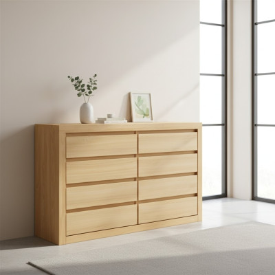 XXL cómoda con cajones de madera maciza de roble aparador nuevo.