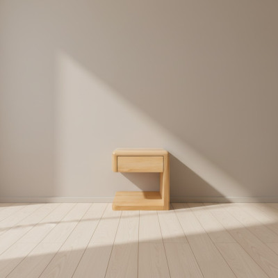 Mesa de noche maciza, cómoda, armario de noche hechos a mano, muebles de madera, mesita de noche.
