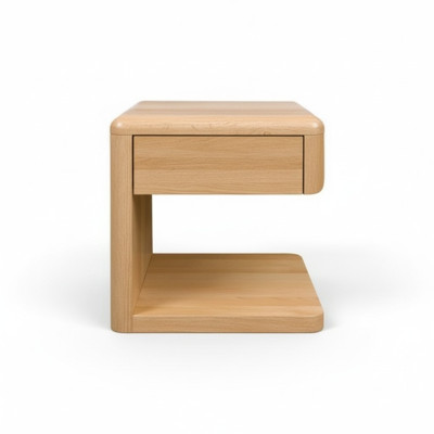 Mesa de noche de madera maciza, mesita de noche, consola de noche, mesa auxiliar, muebles hechos a mano