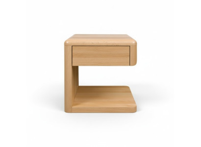 Mesa de noche de madera maciza, mesita de noche, consola de noche, mesa auxiliar, muebles hechos a mano