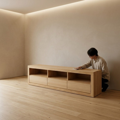 Mueble para TV de madera, cómoda, aparadores, cómodas para sala de estar, muebles masivos de 180 cm.