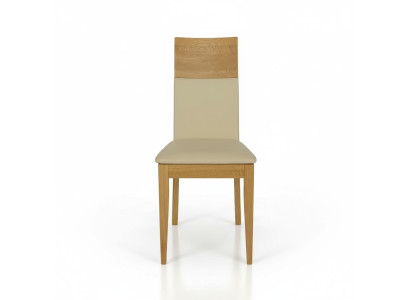 Silla de comedor individual de lujo de madera hecha a mano.