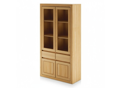 Moderno Vitrina Vitrinas Armario Hecho a mano Madera maciza Armarios Madera maciza Roble