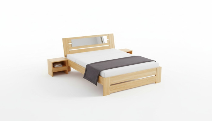 Cama de madera Verdadera madera Dormitorios Hotel 180x200 Estilo Muebles macizos