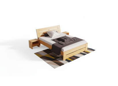 Set de dormitorio de 5 piezas. Cama 2 mesitas de noche + tocador con espejo Muebles de madera maciza Nuevos