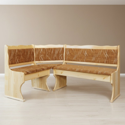 Rincón de madera banco de madera bancos masivos área de comedor de cocina esquina asiento madera sólida muebles de madera nuevo