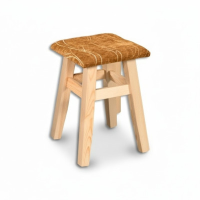 Taburete, taburete de madera, taburete de madera, taburete de madera maciza, nuevo, hecho a mano, madera auténtica.