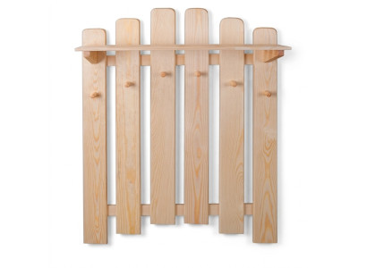 Garderobe Perchero de pared con 6 ganchos, panel de pared para el pasillo, panel de entrada.