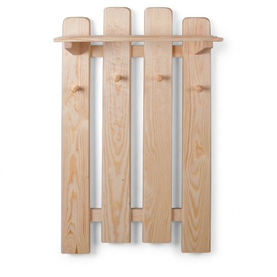 Panel de guardería de madera maciza de pino, perchero de pared de madera maciza para pasillo, nuevo.