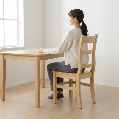 Silla de madera silla de comedor silla de cocina silla de madera maciza de pino hecha a mano