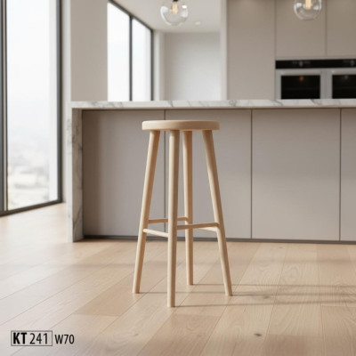 Taburete de bar taburete alto Muebles de bar Taburete redondo Taburete de madera Taburete de madera maciza