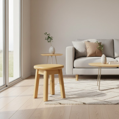 Taburete de madera Taburete para sentarse Taburete para invitados Macizo Pino Silla de cocina Banco de asiento Nuevo