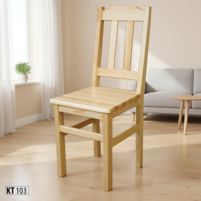 Taburete Silla de cocina Silla de madera Taburete Silla de comedor Haya Madera Maciza Silla