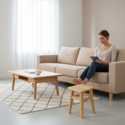 Taburete Muebles Asiento Madera Maciza Madera Auténtica Silla Asiento Taburete de Madera Silla de Madera Taburete de Asiento