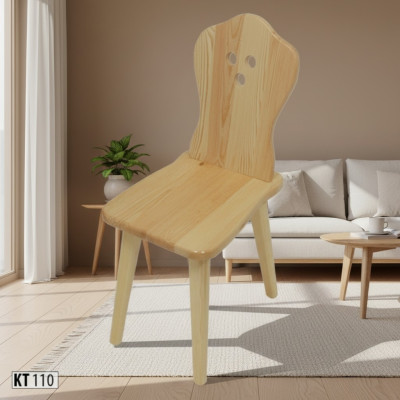 Silla de madera maciza de pino para hotel, silla de comedor, silla de cocina, mueble de madera maciza.