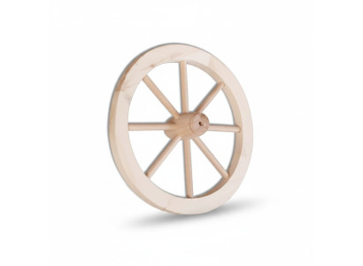 Dekoratives rueda de madera Ø 30 cm rueda de radios rueda de carro Decoración de jardín Decoración de tienda Madera maciza