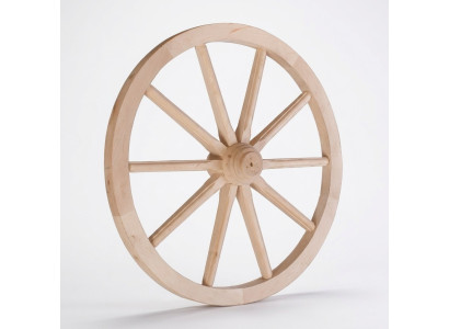 Dekoratives rueda de madera Ø 60 cm rueda de radios rueda de carro decoración de jardín decoración de tienda decoración nueva.