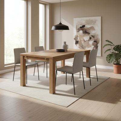 Mesa de madera 160x90cm Muebles de comedor reales Mesas de madera maciza Mesas de comedor Nuevas