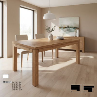 Mesa moderna, mesa de comedor, madera, mesa de madera, comedor, mesa de sala, madera maciza, nuevo.