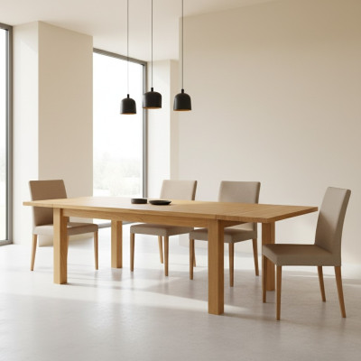 Mesa Mesa de comedor Madera real Mesa de madera Mesas Comedor 160x80cm Madera maciza Nuevo