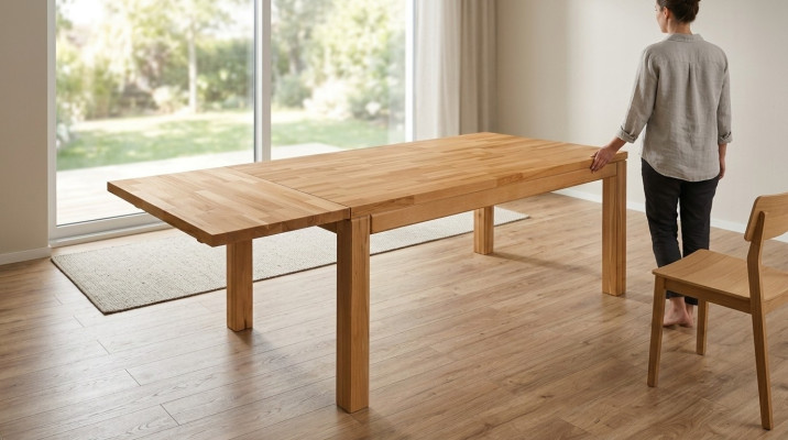 Mesa de comedor-sala de estar, mesa de madera maciza, mesa de comedor, mesa de madera, mesa de conferencias, nueva.