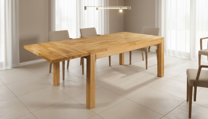 Mesa de comedor-sala de estar, mesa de madera maciza, mesa de comedor, mesa de madera, mesa de conferencias, nueva.