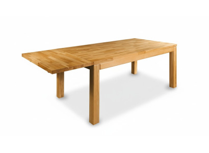 Mesa de comedor de madera maciza, mesa de madera real, mesa de roble, comedor de madera maciza, 160x90 cm, nueva.