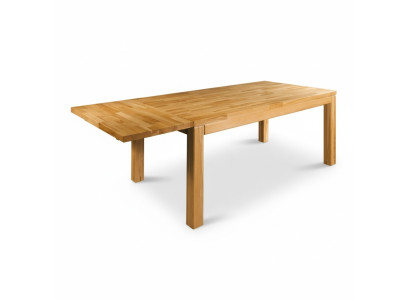 Mesa de comedor maciza de roble de 120x80cm para comedor/cocina.