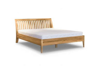 Cama de matrimonio doble de madera maciza de haya, muebles de dormitorio de madera 160x200cm nuevo.